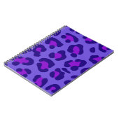 Carnet "Leopard violet électrique" (Côté gauche)