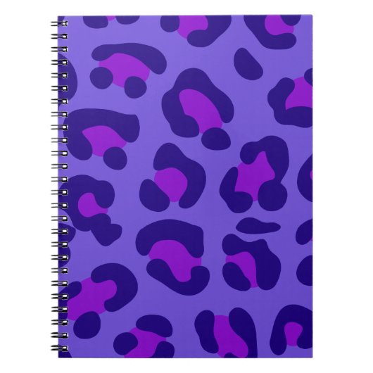 Carnet "Leopard violet électrique" (Devant)