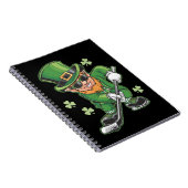 Carnet Leprechaun Jouer Hockey St Patrick's Day Irish (Côté Droit)