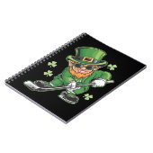 Carnet Leprechaun Jouer Hockey St Patrick's Day Irish (Côté gauche)