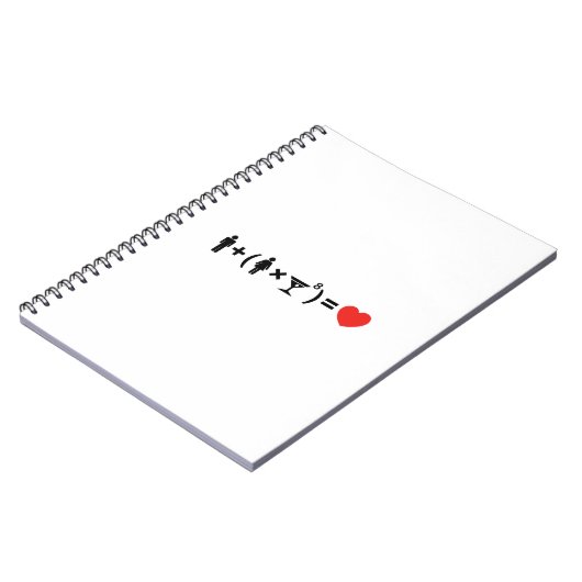 Carnet L'équation d'amour pour les femmes (Côté gauche)