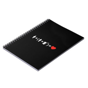 Carnet L'équation d'amour pour les hommes