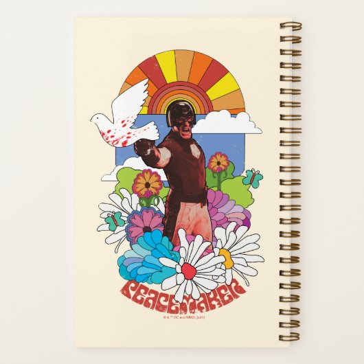 Carnet L'équipe du suicide | Fleurs et soleil Peacemaker (Verso)