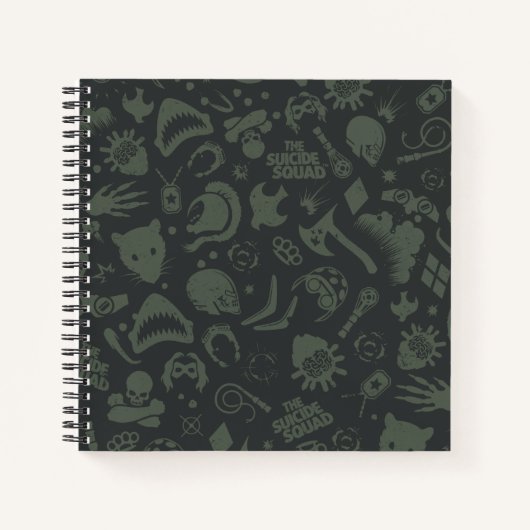 Carnet L'équipe du suicide | Motif d'icône de caractère (Devant)