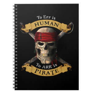 Carnet L'erreur est humaine à ARR est Pirate Jolly roger