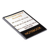 Carnet "Les 3 règles de la comptabilité d'or " (Côté Droit)