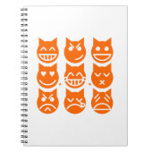 Carnet Les 9 vies du chat Emoji (Devant)