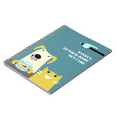 Carnet Les affaires de la garde d'enfants d'animal (Côté gauche)