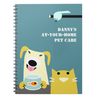 Carnet Les affaires de la garde d'enfants d'animal