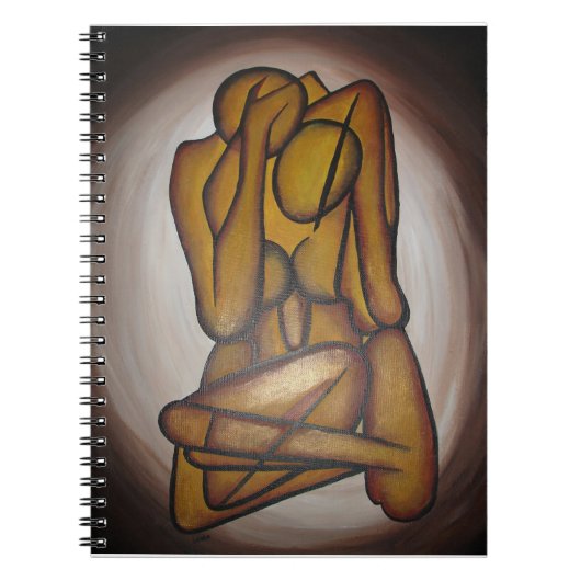 Carnet Les Amateurs Abstraits Art Contemporain En Ocre Et (Devant)