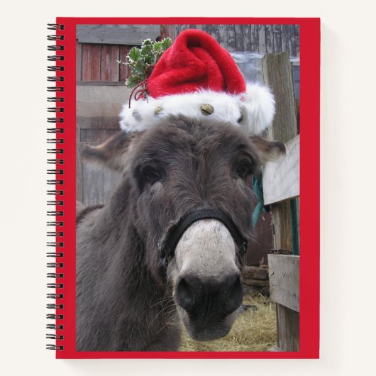 Carnet "Les ânes font de superbes Santas !" (Devant)