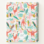 Carnet Les animaux de la jungle des singes Feuilles tropi (Dos)