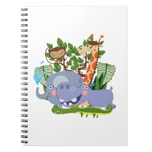 Carnet Les animaux de Safari mignons (Devant)
