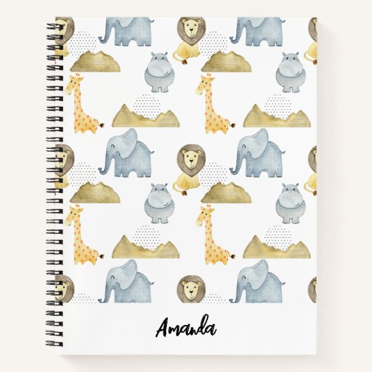 Carnet Les animaux Safari (Devant)