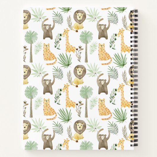 Carnet Les animaux Safari (Dos)