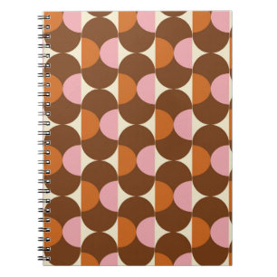 Carnet les années 70 rétro vintage motif background vinta
