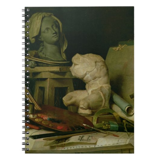 Carnet Les attributs des arts, 1769 (huile sur la toile) (Devant)