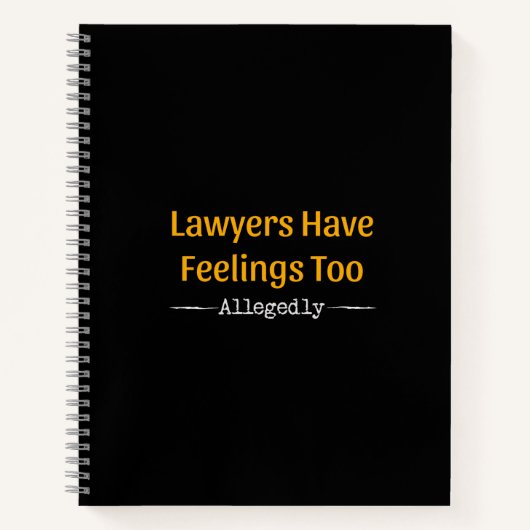 Carnet Les Avocats Ont Trop De Sentiments - Procureur (Devant)