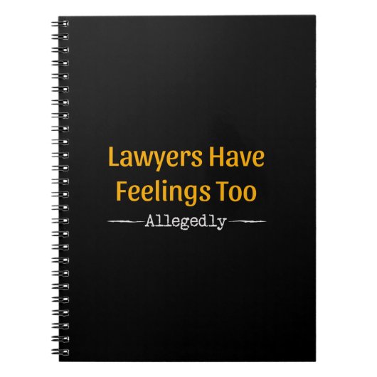 Carnet Les Avocats Ont Trop De Sentiments - Procureur (Devant)