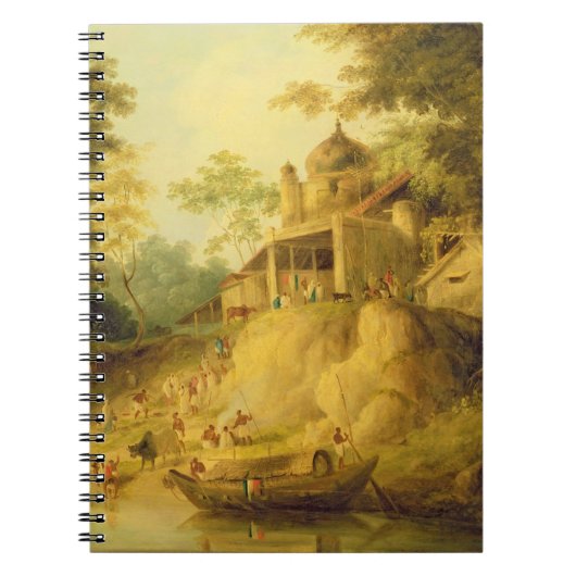 Carnet Les banques du Gange, c.1820-30 (huile sur la (Devant)