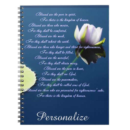 Carnet Les Béatitudes personnalisées (Devant)