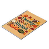 Carnet Les Bénédictions Abondent Toujours Design Automne (Côté gauche)