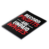 Carnet Les bénéfices enregistrés sont des salaires non pa (Côté gauche)