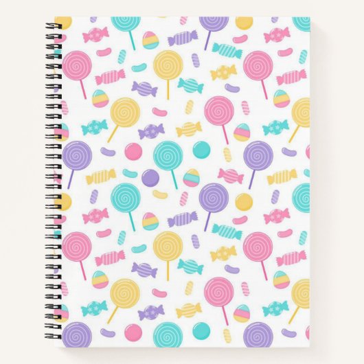 Carnet Les bonbons colorés (Devant)