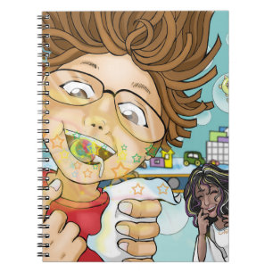 Carnet Les bonbons pour garçons, la fée des dents (noir