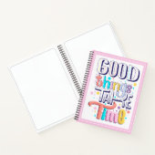 Carnet Les Bonnes Choses Prenez Du Temps Les Jeunes Fille (Intérieur)