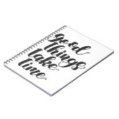 Carnet Les bonnes choses prennent du temps (Côté gauche)