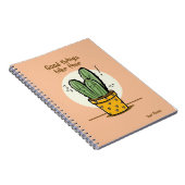 Carnet Les Bonnes Choses Prennent Du Temps Cactus Citatio (Côté Droit)