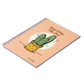 Carnet Les Bonnes Choses Prennent Du Temps Cactus Citatio (Côté gauche)