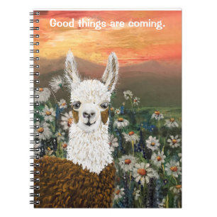 Carnet Les Bonnes Choses Viennent Mama Llama