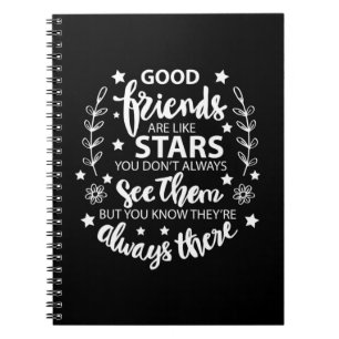 Carnet Les Bons Amis Sont Comme Des Étoiles