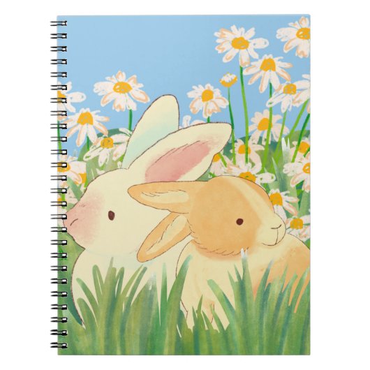 Carnet Les Bunnys mignons dans la nature (Devant)