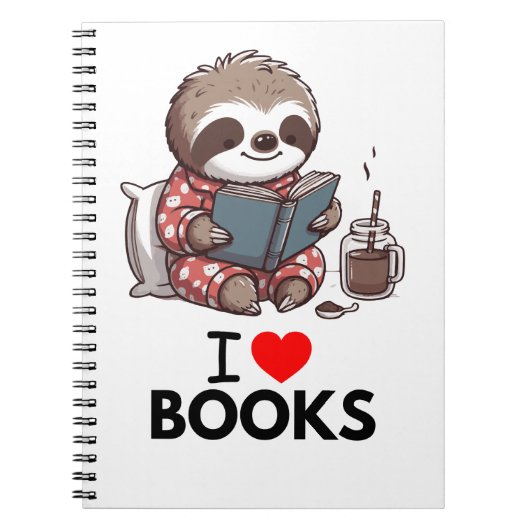 Carnet Les cadeaux de Books Lover I Love Books (Devant)