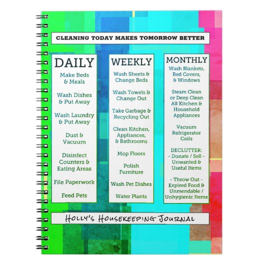 Carnet Les carrés audacieux lumineux autoguident le guide (Devant)