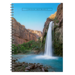 Carnet Les cascades Chutes Havasu au coucher du soleil