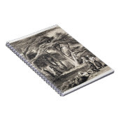 Carnet Les cèdres du Liban, gravés par Freeman (sépia (Côté Droit)