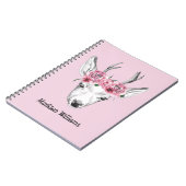 Carnet Les cerfs communs de fleurs d'aquarelle | ajoutent (Côté gauche)