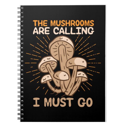 Carnet Les Champignons Chasseurs De Champignons Appelent (Devant)