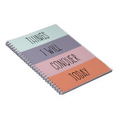 Carnet Les choses I conquerront aujourd'hui (Côté Droit)