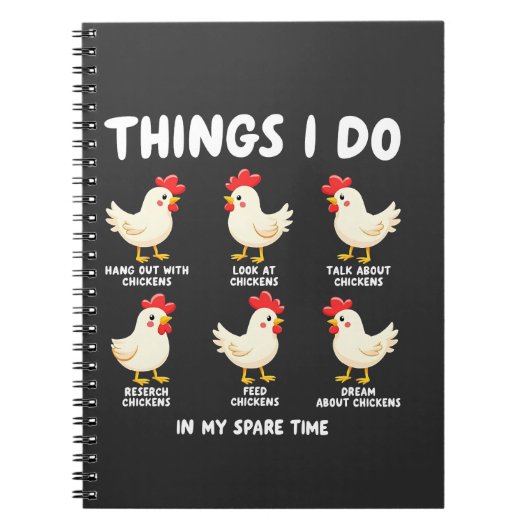 Carnet Les choses que je fais dans mon temps libre L'élev (Devant)