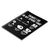 Carnet Les choses que je fais dans mon temps libre Spiele (Côté gauche)