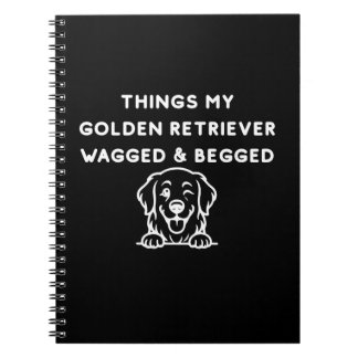 Carnet Les choses que mon golden retriever a remuées et a