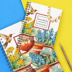 Carnet Les colibris dans le jardin Fleurs Plantes point