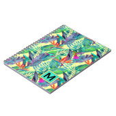 Carnet Les colibris d'aquarelle | ajoutent votre initiale (Côté gauche)