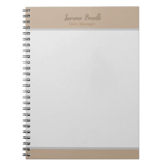 Carnet Les couleurs pastel minimalistes professionnels mo