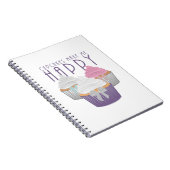 Carnet Les Cupcakes Me Rendent Heureux (Côté Droit)